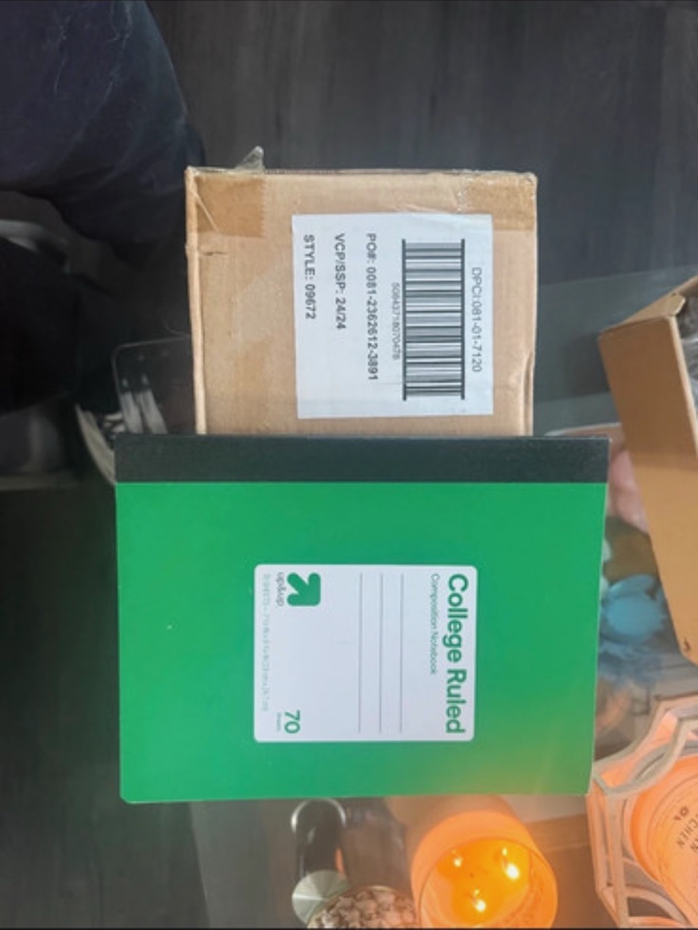 Green College Ruled Notebook - Unbranded. Set of 24